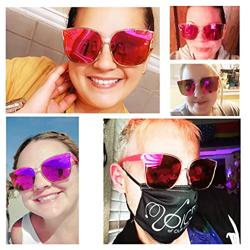 Gafas De Sol Sumato Mujer, Gafas De Sol Rosa De Gran 1h8hq