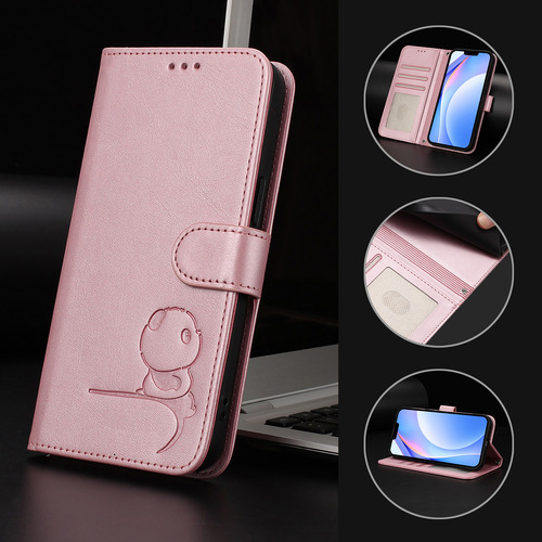 Funda Tipo Cartera Con Temática De Panda Para Cubot Note 40/p50/a10/a20/a30/max 5, Cierre Magnético, 3 Ranuras Para Tarjetas, A Prueba De Golpes