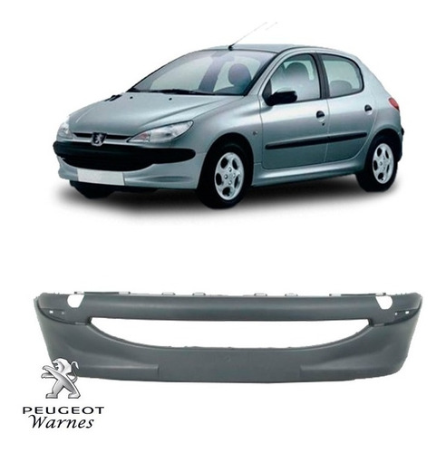 Paragolpe Delantero Fino S/aux Peugeot 206 1.4 Nafta 99-02