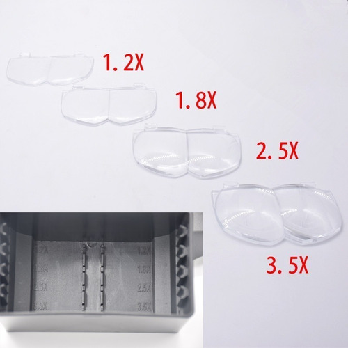 Imagen 4 de 6 de Lentes Lupa Vicera Con Lupa Y Luz Lampara Lupa Con Luz Led