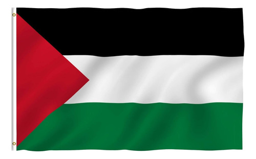 Palestina Banderas Poliéster Con Ojales De Latón 90 X 150 Cm