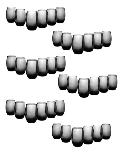 comprar Kit Jogo De Copos Aruba 465ml 36 Pçs Fumê Cinza Restaurante