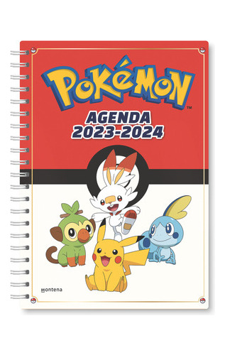 Agenda Pokémon 2023-2024 - The Pokémon Company -(t.dura) 