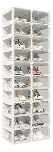 Zapatera Plegable, Organizador Plástico, 10 Niveles