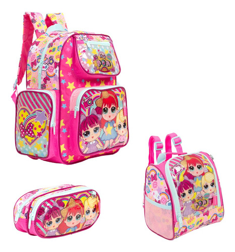 Kit Mochila Infantil Lol Surprise Costas Imediato