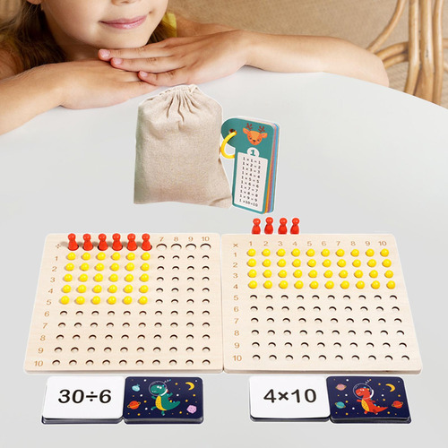 Tablero De Multiplicación Y División Montessori, Material