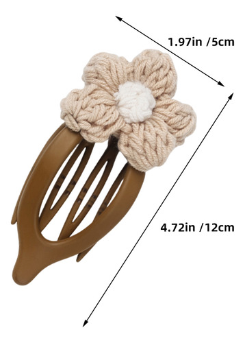 Pinzas Con Forma De Flor Para Cabello Fino Y Grueso: Punto A
