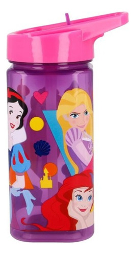 Botella stor 510ml Para Nena Square water Princesas Disney Color Rosa Princesa