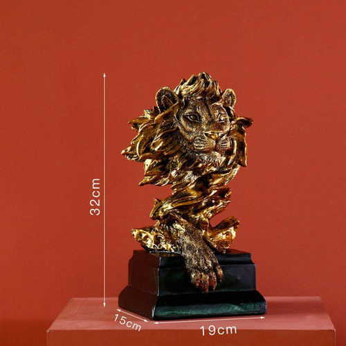 Regalo De Inauguración De La Esculpido De Oro 19x15x32cm