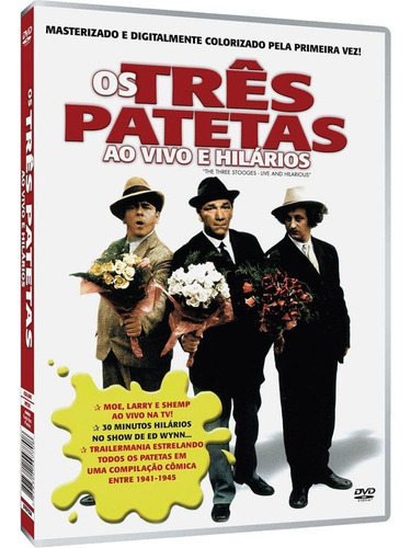 Dvd Os Três Patetas Ao Vivo E Hilários