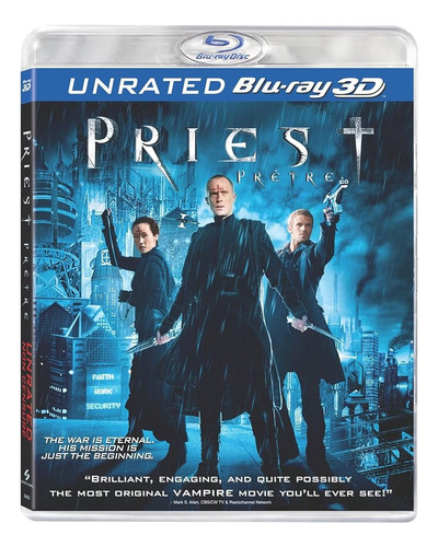 Priest Unrated Pelicula Blu-ray 3d Nueva Sellada