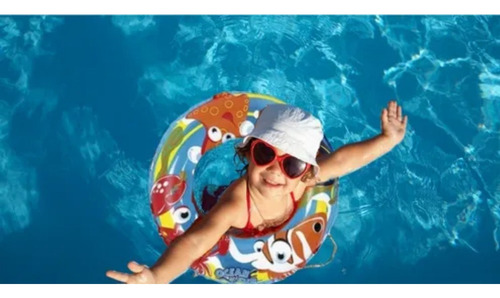 Boia Inflável Redonda Oceano Azul Piscina Praia Verão 50cm