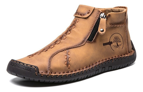 Zapatos Casuales De Cuero Hombre Botas Caminar Senderismo