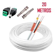 Comprar Kit P\u002F Instalação 2 Câmeras C\u002F Cabo 20 M Cftv  E Conectores
