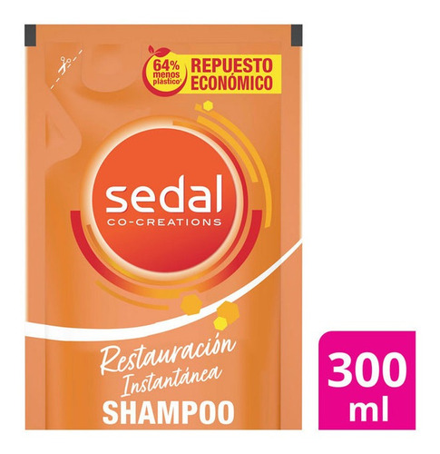 Shampoo Sedal Restauracion Instantanea Doypack X 300 Ml