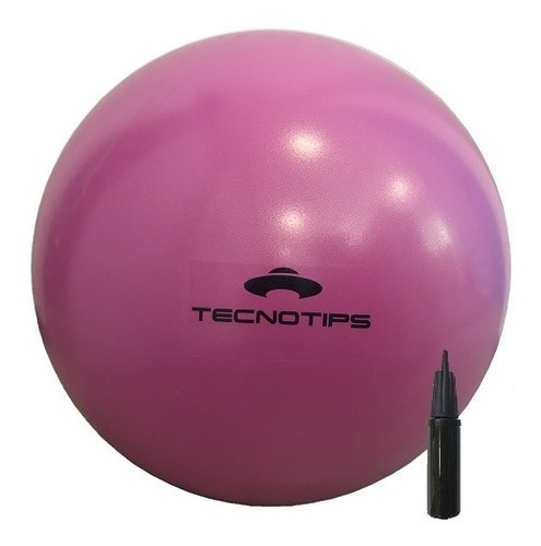 Imagen 1 de 10 de Pelota Pilates Yoga Funcional Tecnotips® 65cm + Inflador Color Rosa
