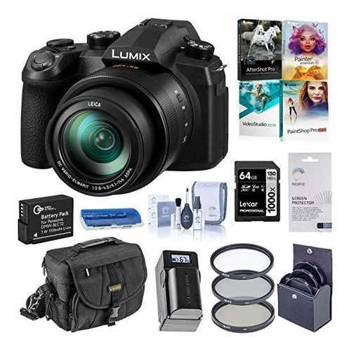 Panasonic Lumix Fz1000 2 Digital Camara 4 Leica Dc Lens Bag