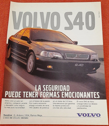 Publicidades Volvo S40 1999 2000