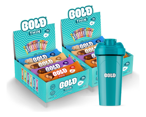 Combo Bold Snacks - 2 Thin Mista + Coqueteleira