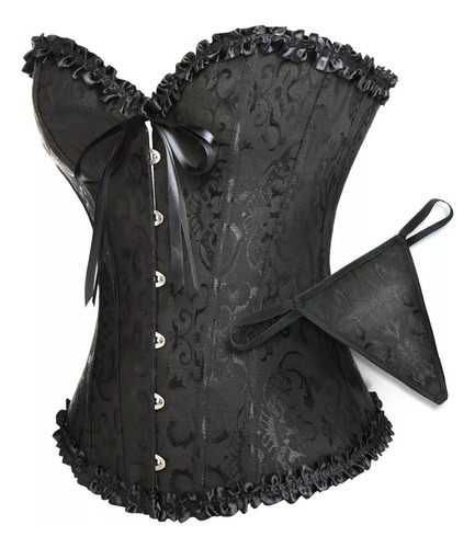 Corset Victoriano Al Busto 12 Varillas Y 6 Corchetes Abd [u]