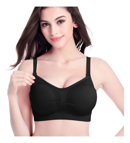 Chaleco De Lactancia T Women Bras De Color Liso, 3 Piezas