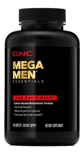 Gnc Mega Men Essentials Daily Multi - 150 Tabs De Eeuu