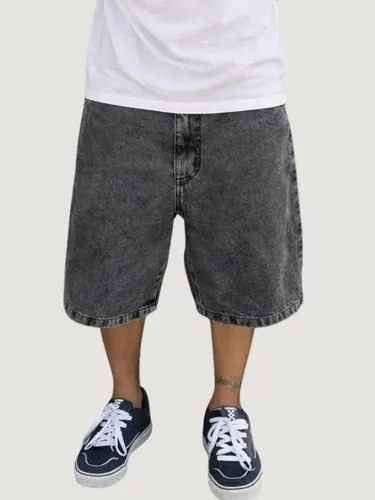Bermuda Baggy Jeans Masculina Balão Streetwear Oversized