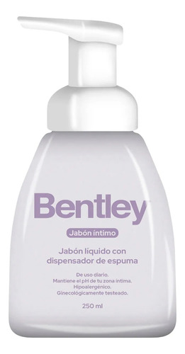 Bentley Jabon Intimo Con Dispensador De Espuma 250 Ml