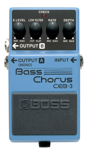 Pedal Efectos Boss Chorus Bass Chorus Ceb-3 Bajo + Color Azul