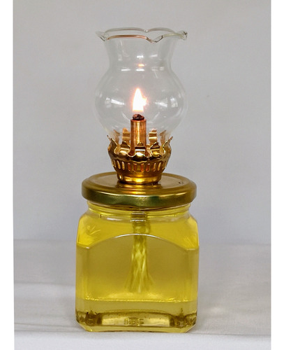 Lámpara Quinqué De Aceite O Queroseno Modelo Budapest