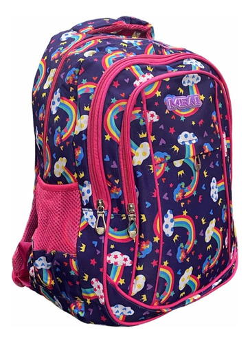 Mochila Escolar Infantil Estampada 18 Espalda