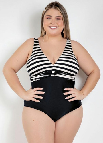 Imagem 4 de 5 de Maiô Com Bojo Varias Cores Plus Size Moda Praia E Piscina