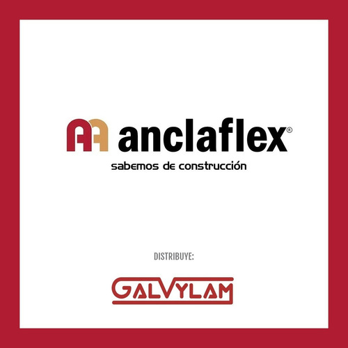 Imagen 4 de 10 de Pintura Acrilico Anclaflex Rojo X 20 Litros