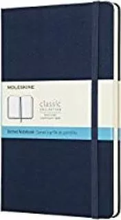 Moleskine Sapphire Blue Notebook Large Dotted Ha(bestseller)