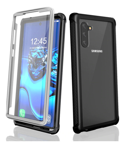 Capa Anti-impacto 360º Para Samsung Galaxy Note 10 - Preta