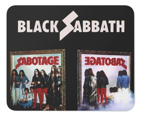 Rnm-0103 Mouse Pad Black Sabbath Sabotage Front/back Cover