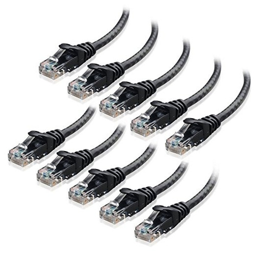 Cable Matters 10-pack, Cat6 Snagless Patch Cable Ethernet De