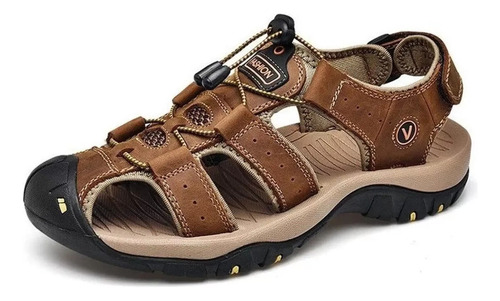 Sandalia Confort Zapatos De Senderismo De Cuero Para Hombre