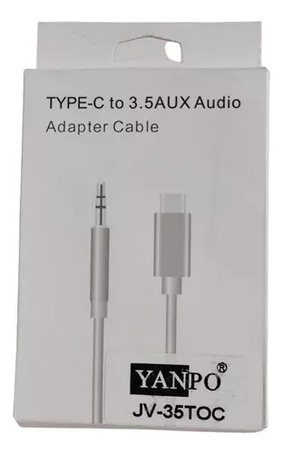 Cable Adaptador Audio Tipo C Audio Auxiliar Macho A Hembra