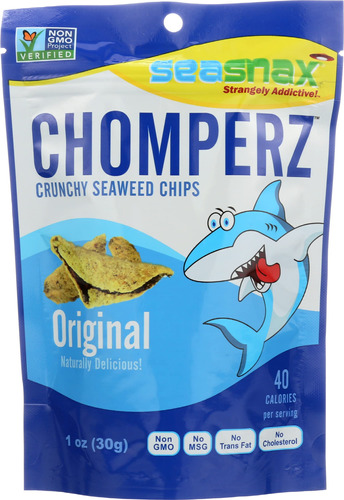 Seasnax Chomperz - Chips Crujientes De Algas Marinas Sabor O