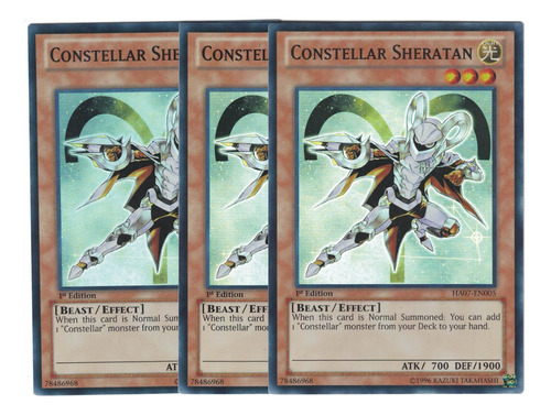 Yugioh 3x  Constellar Sheratan Super 1st Ha07-en005