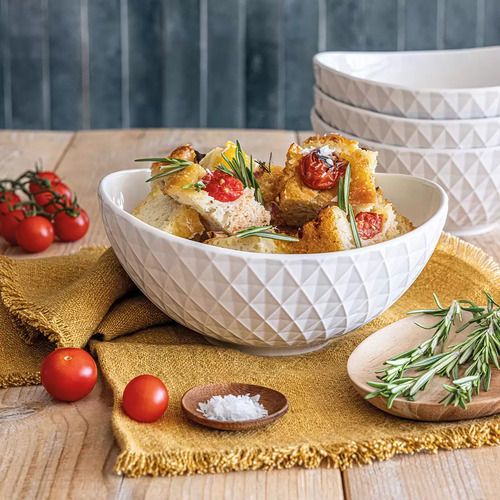 Tazones Para Servir La Comida De 1 Litro 4 Pzs De Ceramica
