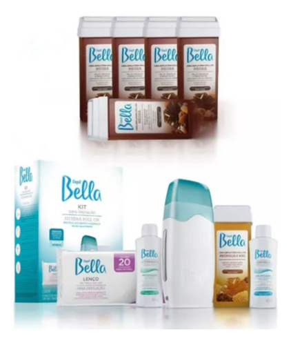 Depilação Kit Aparelho Rollon + 5 Refil Cera Rollon Bivolt