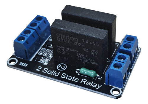 Modulo 2 Relevador Estado Solido, Arduino, Omron