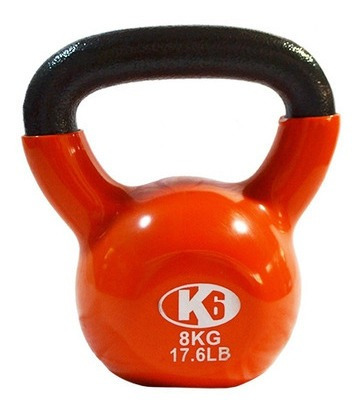 Kettlebell Pesa Rusa De Hierro Y Pvc 8kg 17lbs K6 Fitness