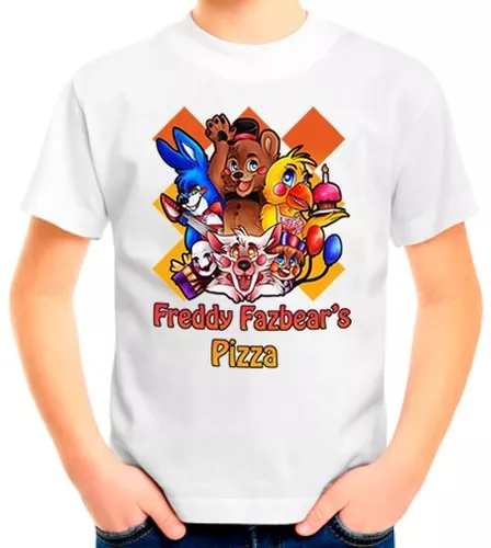 Camisa Infantil Five Night Freddy Pizza Fazbear 100% Algodão - Asulb -  Camisa Feminina - Magazine Luiza