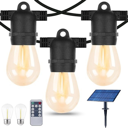 Solar String Lights Outdoor Waterproof Patio Lights For Outs