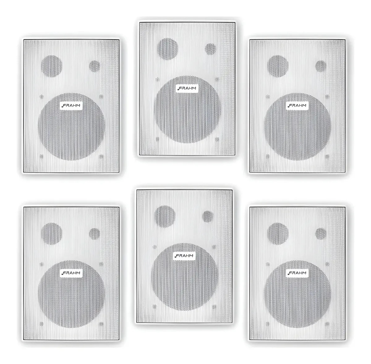 6 Caixas Som Acustico Ps200 New Branca Passiva 60w Frahm Makassar