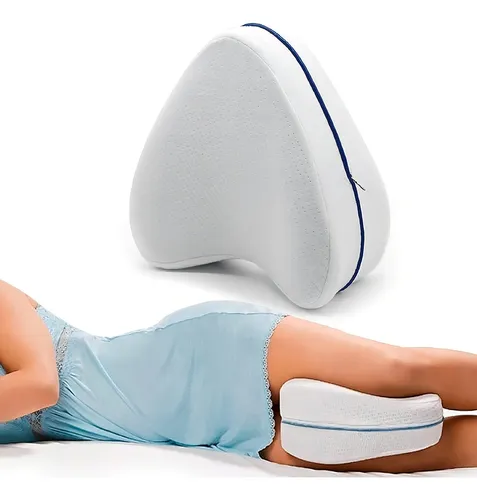 Cojin Almohada Para Piernas Memory Almohadas Ortopedicas Color Blanco
