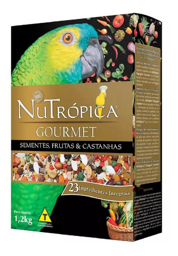 Ração Gourmet Nutrópica Para Papagaio 1,2kg